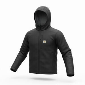 Carhartt Rain Defender Mesh Lined Jacket Windbreaker Full Zip Black Mens L